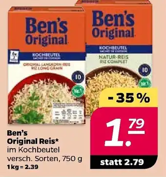 NETTO Ben's Original Reis 750g Angebot