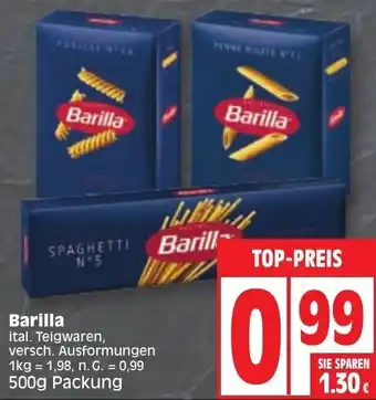 Elli Markt Barilla ital. Teigwaren 500g Packung Angebot