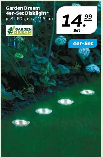 NETTO Garden Dream 4er Set Disklight Angebot