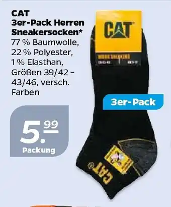 NETTO CAT 3er Pack Herren Sneakersocken Angebot