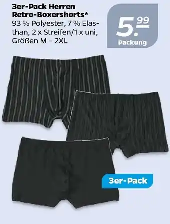 NETTO 3er Pack Herren Retro Boxershorts Angebot