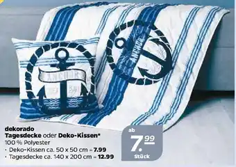 NETTO Dekorado Tagesdecke oder Deko Kissen Angebot