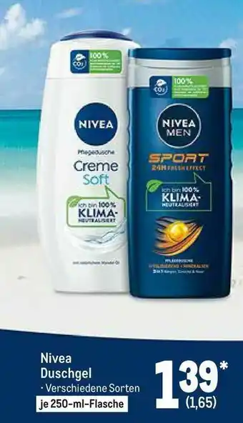 METRO Nivea Duschgel Angebot