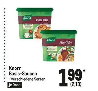 METRO Knorr Basis-saucen Angebot