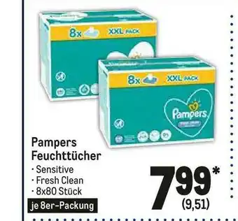 METRO Pampers Feuchttücher Angebot