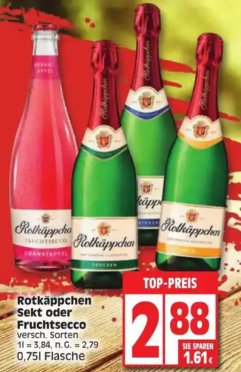 Elli Markt Rotkäppchen Sekt oder Fruchtsecco 0,75 L Flasche Angebot