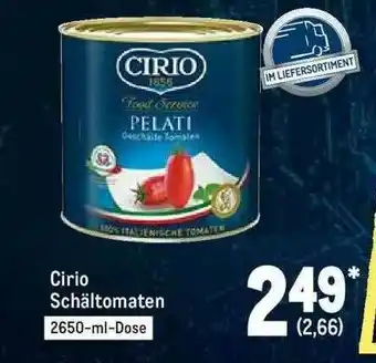 METRO Cirio Schältomaten Angebot