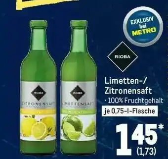 METRO Limetten Zitronensaft Angebot