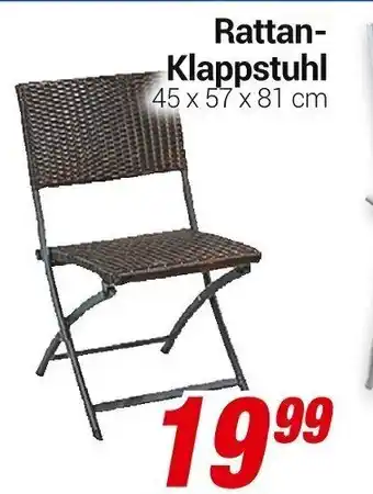 CENTERSHOP Rattan Klappstuhl Angebot