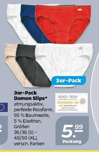 NETTO 3er Pack Damen Slips Angebot