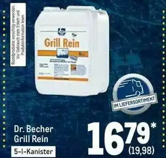 METRO Dr. Becher Grill Rein Angebot