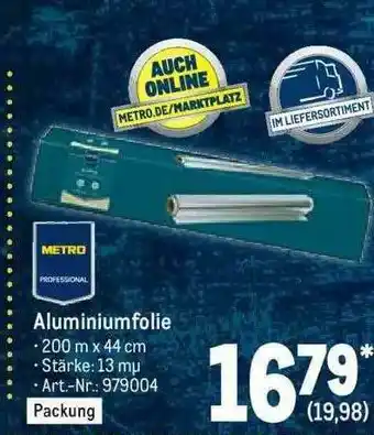 METRO Aluminiumfolie Angebot