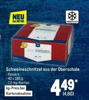 METRO Schweineschnitzel Aus Der Oberschale Angebot