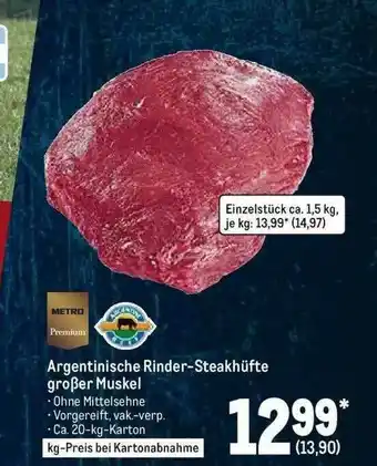 METRO Argentinische Rinder-steakhüfte Großer Muskel Angebot