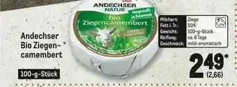 METRO Andechser Bio Ziegen Camembert Angebot