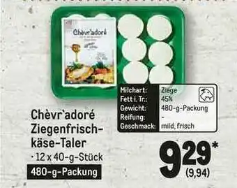 METRO Chevr Adoré Ziegenfrisch Käse Taler Angebot