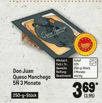 METRO Don Juam Queso Manchego 5N 3 Monate Angebot