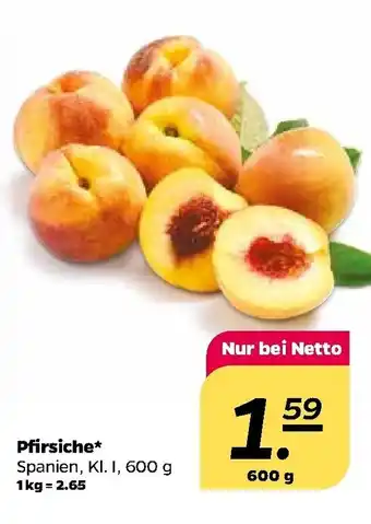 NETTO Pfirsiche 600g Angebot