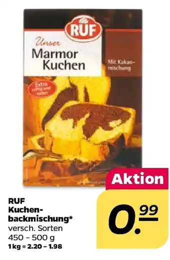 NETTO RUF Kichenbackmischung 450-500g Angebot