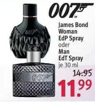 Rossmann 007 James Bond Edp Spray Oder Man Edt Spray Angebot