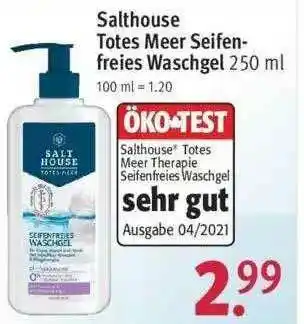 Rossmann Salthouse Totes Meer Seifen Freies Waschgel Angebot