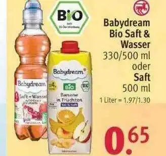 Rossmann Babydream Bio Saft & Wasser Oder Saft Angebot