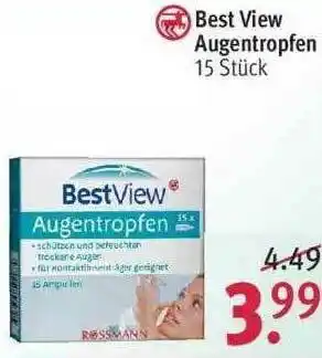 Rossmann Best View Augentropfen Angebot