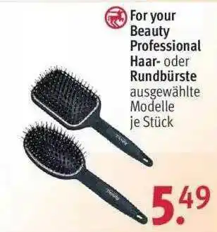 Rossmann For Your Beauty Professional Haar Oder Rundbürste Angebot