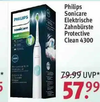 Rossmann Philips Sonicare Elektrische Zahnbürste Protective Clean 4300 Angebot