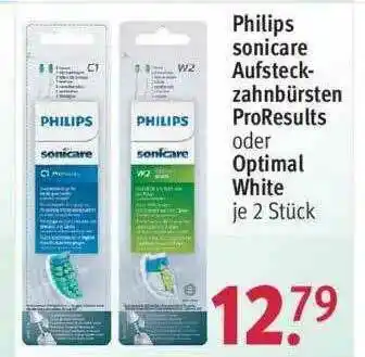 Rossmann Philips Sonicare Aufsteck Zahnbürsten Pro Results Oder Optimal White Angebot