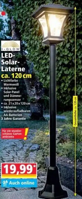 Norma LED Solar Laterne Angebot