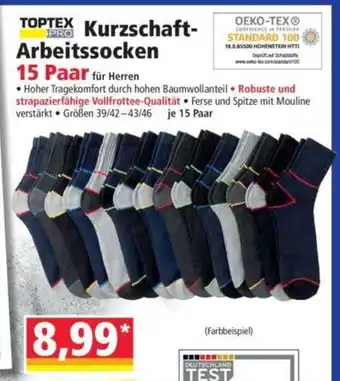 Norma Kurzschaft Arbeitssocken 15 Paar Angebot