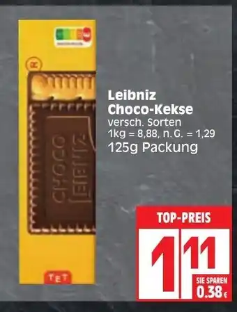 Edeka Leibniz Choco-Kekse 125g Angebot