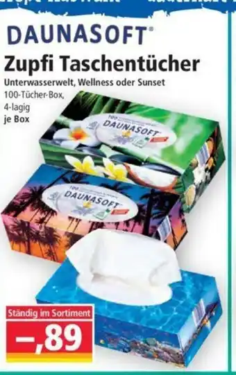 Norma Daunasoft Zupfi Taschentücher Angebot