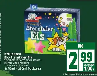 Edeka Ottifanten- Bio-Sterntaler-Eis280ml Angebot