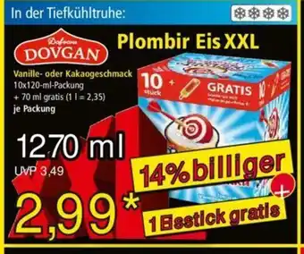 Norma Dovgan Plombir Eis XXL 1270ml Angebot