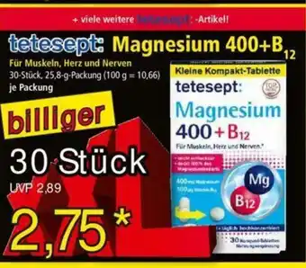 Norma Tetesept Magnesium 400+B Angebot