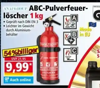 Norma ABC Pulverfeuerlöscher 1kg Angebot