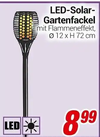 CENTERSHOP LED Solar Gartenfackel Angebot