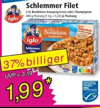 Norma Iglo Schlemmer Filet 380 g Angebot