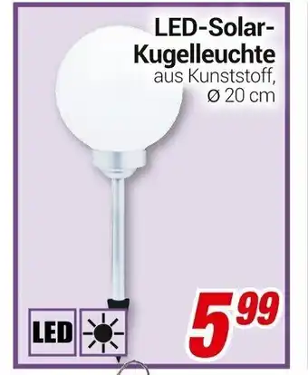 CENTERSHOP LED Solar Kugelleuchte Angebot