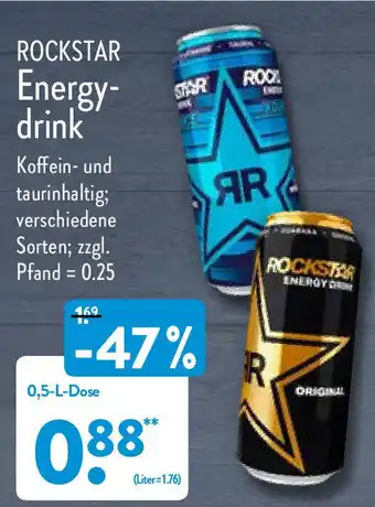 Aldi Nord Rockstar Energy Drink 0,5L Angebot