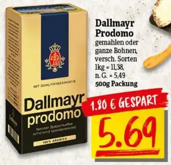 nah & gut Dallmayr Prodomo 500 g Packung Angebot