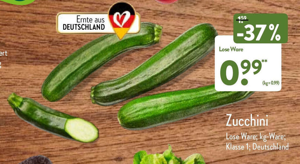 Zucchini Angebot bei Aldi Nord