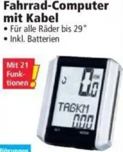 Norma Fahrrad-Computer mit Kabel Angebot