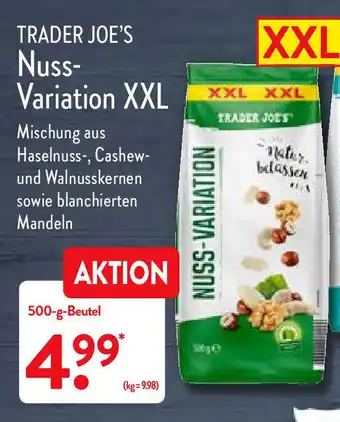 Aldi Nord Trader Joe's Nuss Variation XXL 500g Beutel Angebot