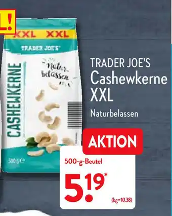 Aldi Nord Trader Joe's Cashewkerne XXL 500g Beutel Angebot