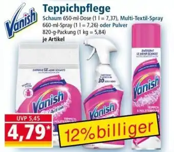 Norma Vanish Teppichpflege Angebot