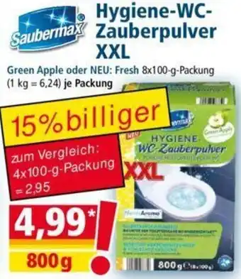 Norma Saubermax Hygiene-WC-Zauberpulver XXL 800 g Angebot