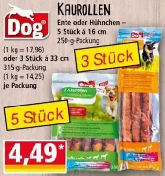 Norma Dog KAUROLLEN 250/315 g Packung Angebot